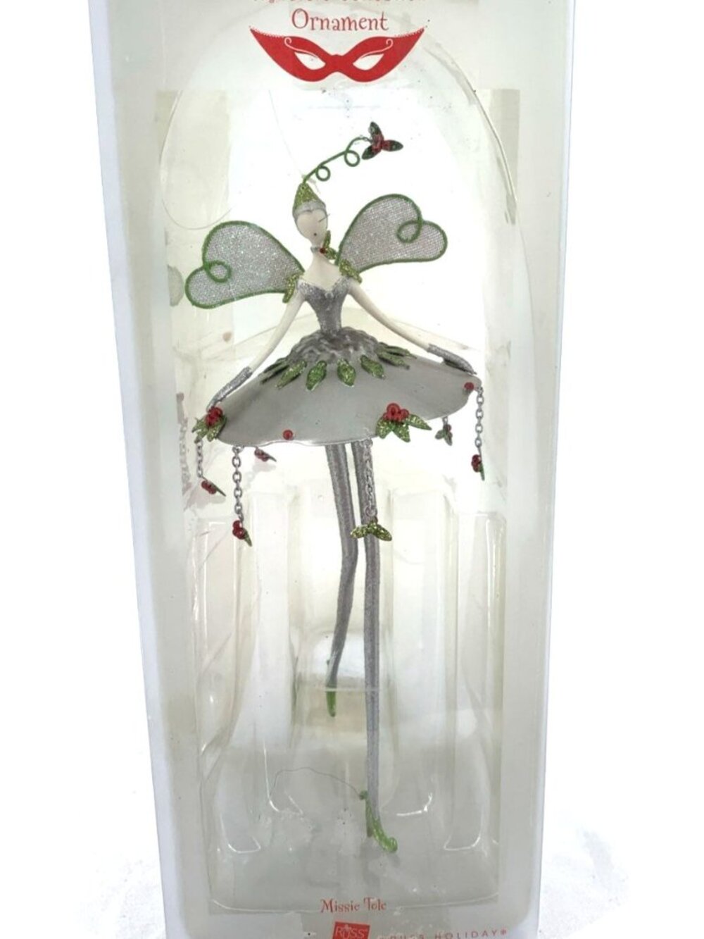 The Masquerade Ball Ornament Ballerina Fairy Russ 9" Original Box Vtg